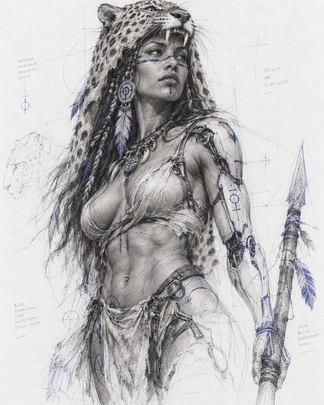 Dessin de recherche figuratif Black Hills